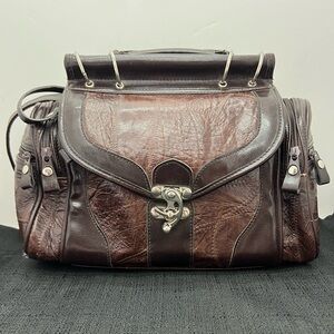 MC Marc Chantal Brown Faux Leather Purse Shoulder Bag